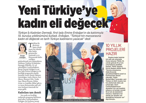 Yeni Türkiye'ye Kadın eli değecek