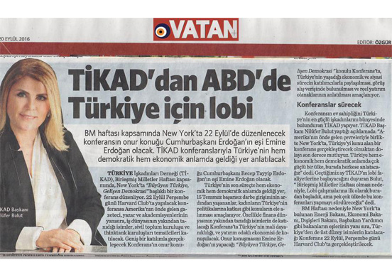 TİKAD' dan ABD' de Türkiye için lobi